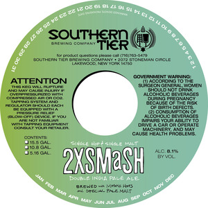 Southern Tier Brewing Company 2xsmash