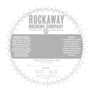 Rockaway Brewing Company New York Pharm Ale