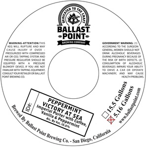 Ballast Point Peppermint Victory At Sea November 2015