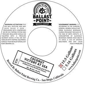 Ballast Point Coconut Victory At Sea November 2015