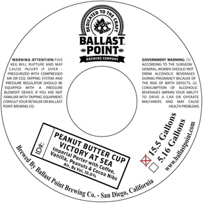 Ballast Point Peanut Butter Cup Victory At Sea November 2015
