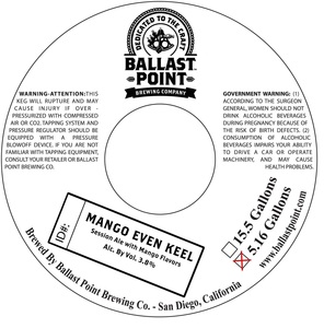 Ballast Point Mango Even Keel