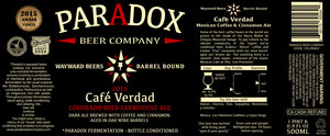 Paradox Beer Company Cafe Verdad