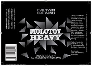 Evil Twin Brewing Molotov Heavy November 2015