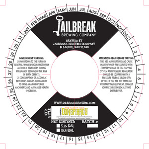 Jailbreak Brewing Company Imperial Carrot Cake Conspiracy