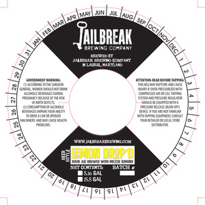 Jailbreak Brewing Company Lemon Drop'd