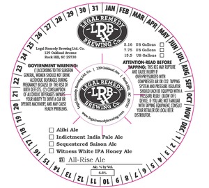 Legal Remedy Brewing Co. All Rise Ale