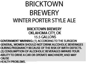 Winter Porter Style Ale 