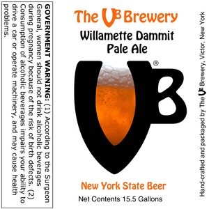 The Vb Brewery Willamette Dammit Pale Ale November 2015