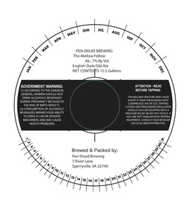 Pen Druid Brewing The Mellow Fellow October 2015