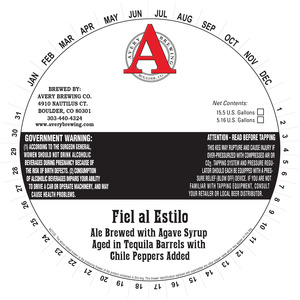 Avery Brewing Co. Fiel Al Estilo November 2015