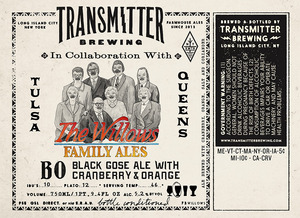 Transmitter Brewing Bo Black Gose November 2015