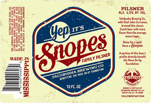 Snopes Family Pilsner 