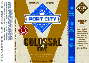 Port City Brewing Company Colossal Five