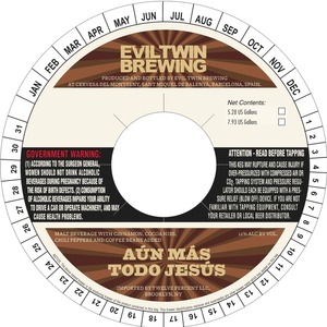 Evil Twin Brewing Aun Mas Todo Jesus November 2015