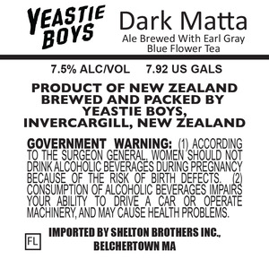 Yeastie Boys Dark Matta November 2015