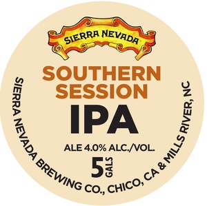 Sierra Nevada Southern Session IPA November 2015