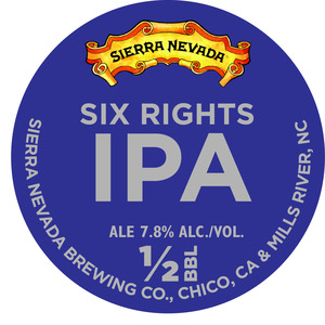 Sierra Nevada Six Rights IPA November 2015