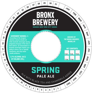 The Bronx Brewery Spring Pale Ale November 2015