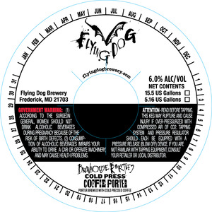 Flying Dog Cold Pressed Coffee Porter November 2015