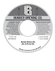 Bunker Brown Ale November 2015