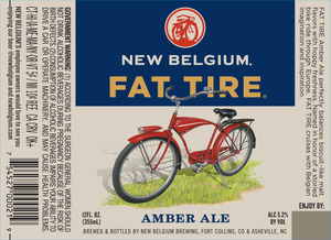 New Belgium Brewing Fat Tire November 2015