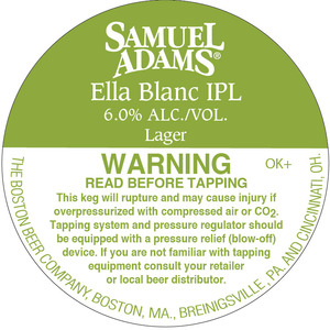 Samuel Adams Ella Blanc Ipl November 2015