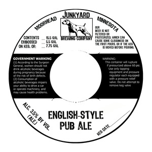 Junkyard Brewing Company English Pub Ale