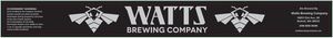 Watts Brewing Company Apian IPA