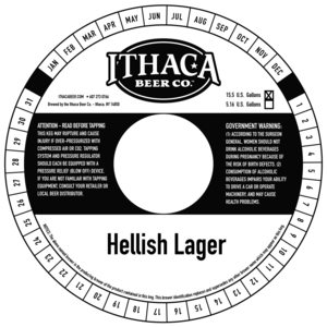 Ithaca Beer Company Hellish Lager November 2015