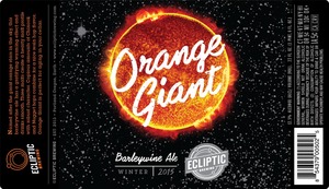 Orange Giant Barleywine December 2015