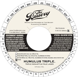 The Bruery Humulus Triple November 2015