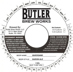 Butler Brew Works Quicksand