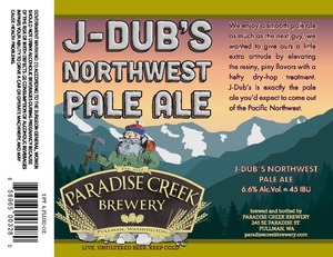 Paradise Creek Brewery J-dub's Northwest Pale