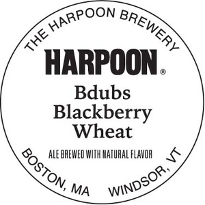 Harpoon Bdubs Blackberry Wheat November 2015