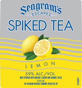 Seagram's Escapes Spiked Tea Lemon November 2015