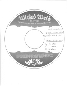 Wicked Weed Brewing Cali Most Gose November 2015