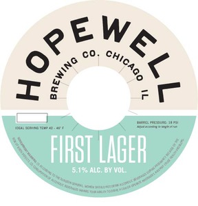 Hopewell Brewing Co First Lager November 2015