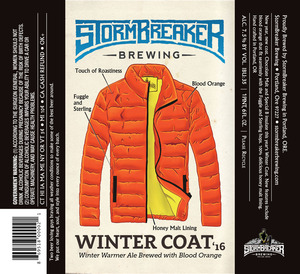 Stormbreaker Brewing Winter Coat '16 December 2015