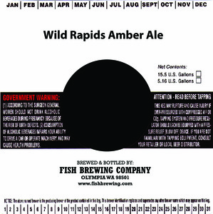 Fish Brewing Company Wild Rapids Amber Ale November 2015