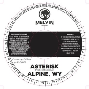 Asterisk Double India Pale Ale November 2015