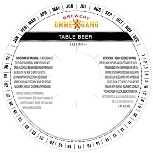 Ommegang Table Beer December 2015