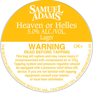 Samuel Adams Heaven Or Helles November 2015