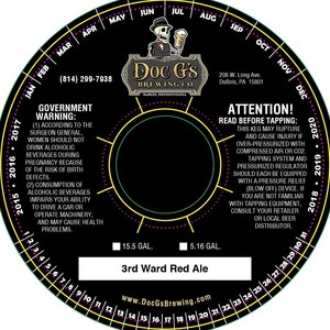 Doc G's Brewing Co. 3rd Ward Red Ale