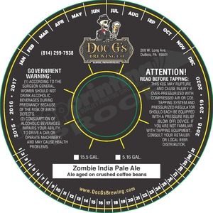 Doc G's Brewing Co. Zombie India Pale Ale