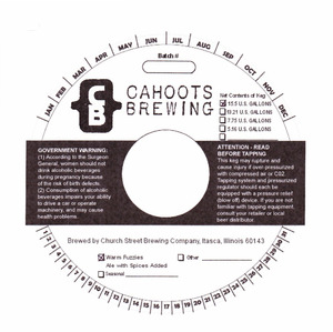 Cahoots Brewing Warm Fuzzies