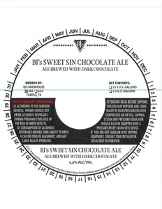 Bj's Sweet Sin Chocolate Ale