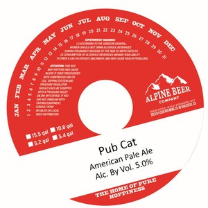 Alpine Beer Company Pub Cat