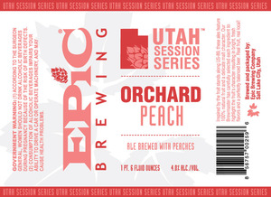 Epic Brewing Company Orchard Peach November 2015