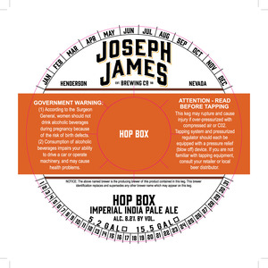 Joseph James Brewing Co., Inc. Hop Box November 2015
